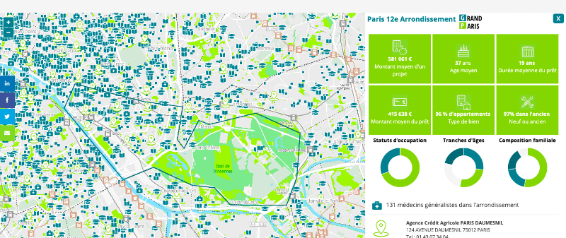 Le Credit Agricole Lance Ou Acheter En Ile De France Un Outil De Geodecision