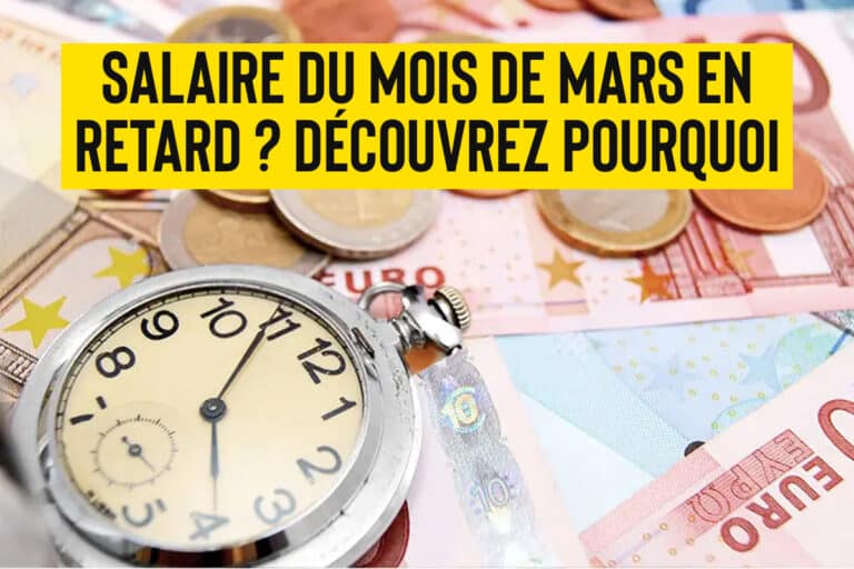Salaire du mois de mars en retard.