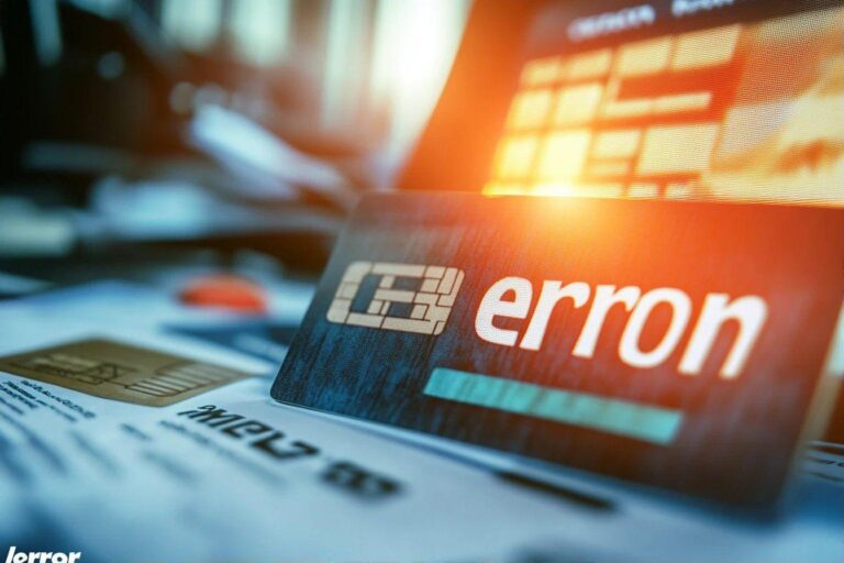 Carte bancaire Enron avec lumière chaude et documents financiers